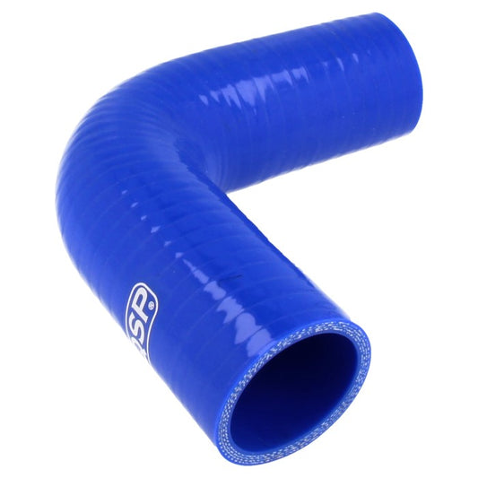 Silicone hose - 90° bend - 51 mm (petrol and oil resistant - Blue