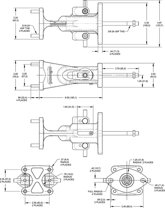 340-16920 - Wilwood Tandem Mount Balance Bar