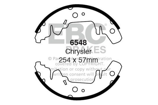 6548 - EBC Brake Shoes; Rear
