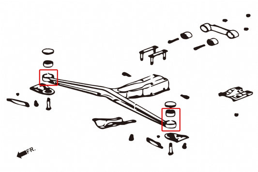 Rear Upper Support Arm Bushing Subaru Forester, Impreza