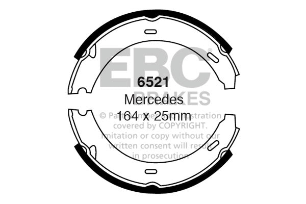 6521 - EBC Brake Shoes; Rear