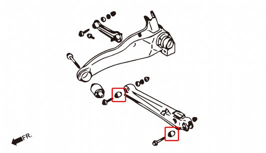 Rear Lower Arm Bushing Mitsubishi Lancer evolution