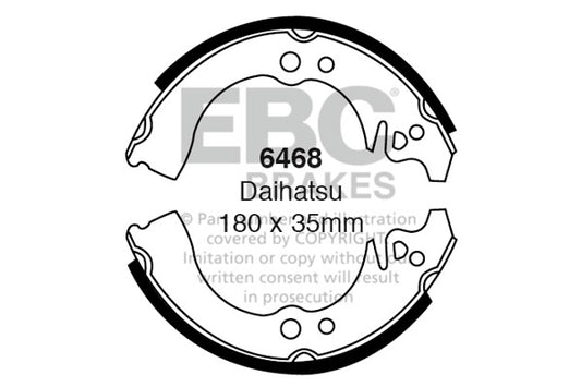 6468 - EBC Brake Shoes; Rear