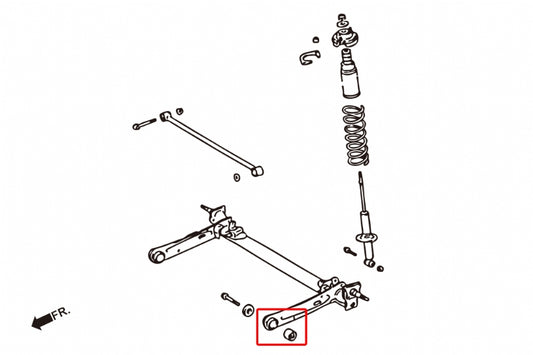 Rear Trailing Arm Bushing Toyota Tercel