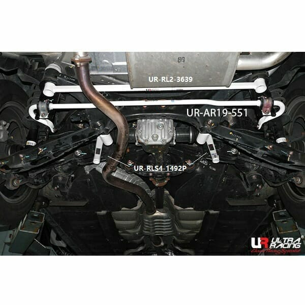Subaru Exiga 2.0T 4WD 08-18 UltraRacing 2-Point Rear Lower Bar (3639)