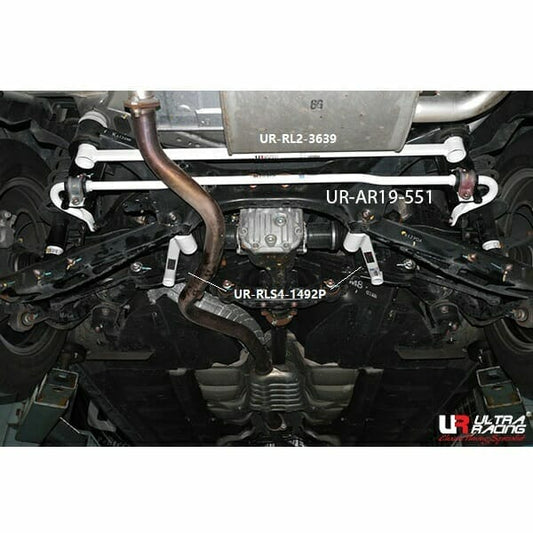 Subaru Exiga 2.0T 4WD 08-18 UltraRacing 2-Point Rear Lower Bar (3639)