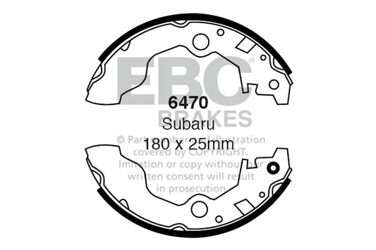 6470 - EBC Brake Shoes; Rear