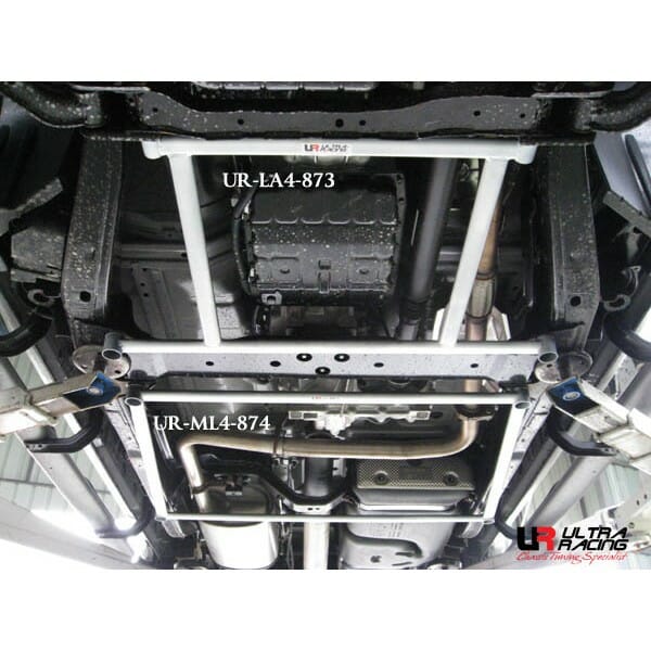 Nissan Navara (D40) 2.5 4WD 04-17 UltraRacing 4-Point Mid Lower Brace (874)