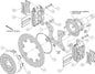 140-14142-D - Wilwood Big Brake Kit - Rear - 286x9mm Cross Drilled - Dynapro Lug Mount Anodized