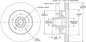 160-15132 - Wilwood HP Hub & Rotor - 280x25mm Plain Left/Right