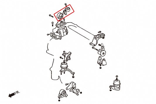 Reinforced Engine Mount Toyota Alphard, Harrier