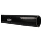 Silicone hose - petrol and oil resistant - 50 cm straight - 57 mm - Black