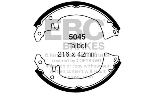 5045 - EBC Brake Shoes; Front