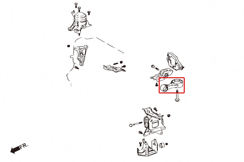 Engine Mount Buffer Toyota Yaris