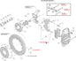 140-15025-DR - Wilwood Big Brake Kit - Front - 381x32mm Curved Slotted & Cross Drilled - AERO6 Red