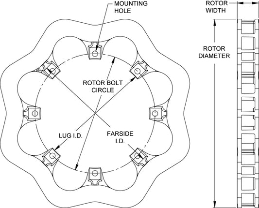 160-8814 - Wilwood Ultralite Rotors - 298x32mm Plain Left/Right