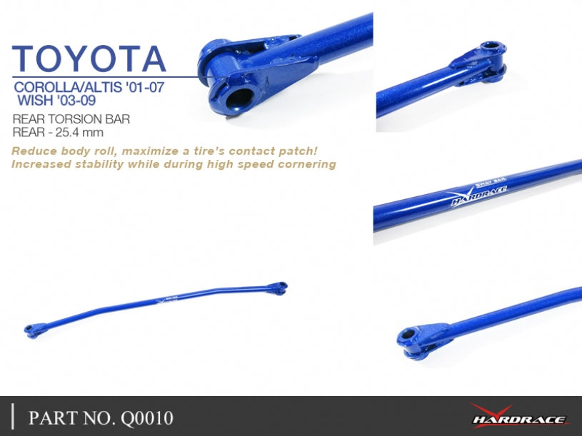 Rear Torsion Bar Toyota Corolla/altis/auris, Wish