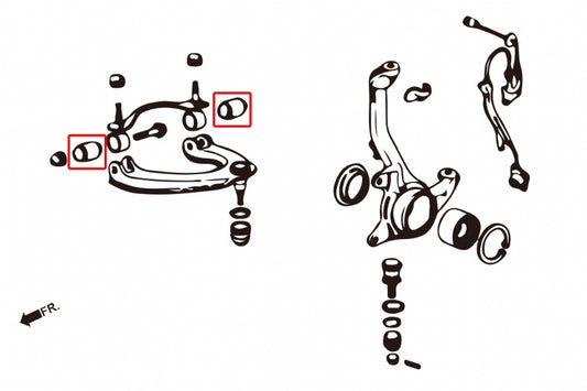 Front Upper Arm Bushing Honda Integra