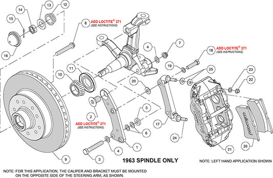 140-14526-R - Wilwood Big Brake Kit - Front - 301x32mm Plain - Superlite Red
