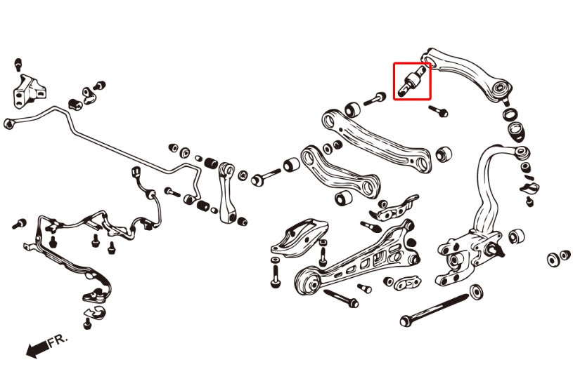 Rear Upper Arm Bushing Honda Accord