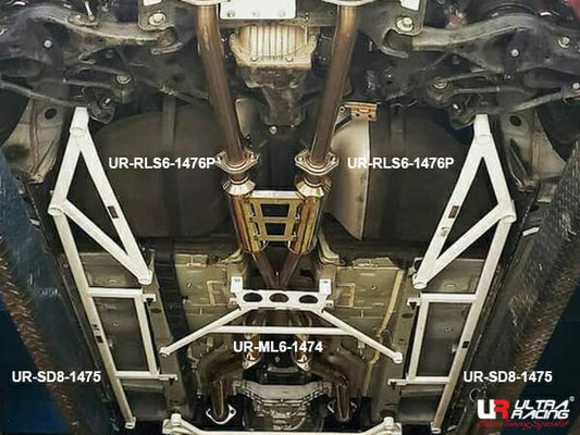 Hyundai Genesis Coupe (BK) 3.8 2WD FL 09-16 UltraRacing 8-Point Rear Torsion Bar (1475P)