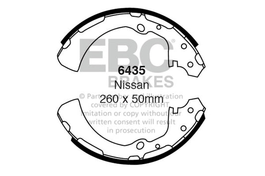6435 - EBC Brake Shoes; Rear
