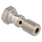 stainless steel banjo bolt double 30 mm long M10 x 1.0