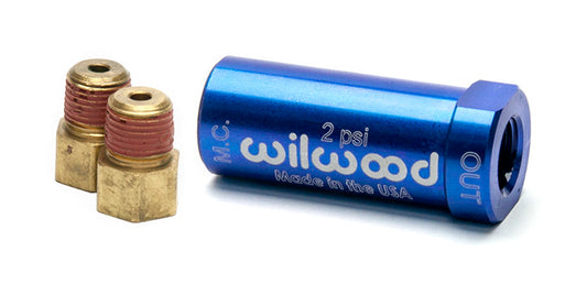 260-13783 - Wilwood Residual Pressure Valve Kit 2Lb. W/Fitting