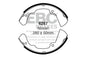 6287 - EBC Brake Shoes; Front