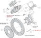 140-9833-DR - Wilwood Big Brake Kit - Front - 332x32mm Curved Slotted & Cross Drilled - Superlite 6R Red