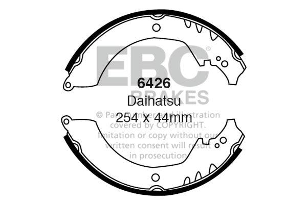 6426 - EBC Brake Shoes; Rear