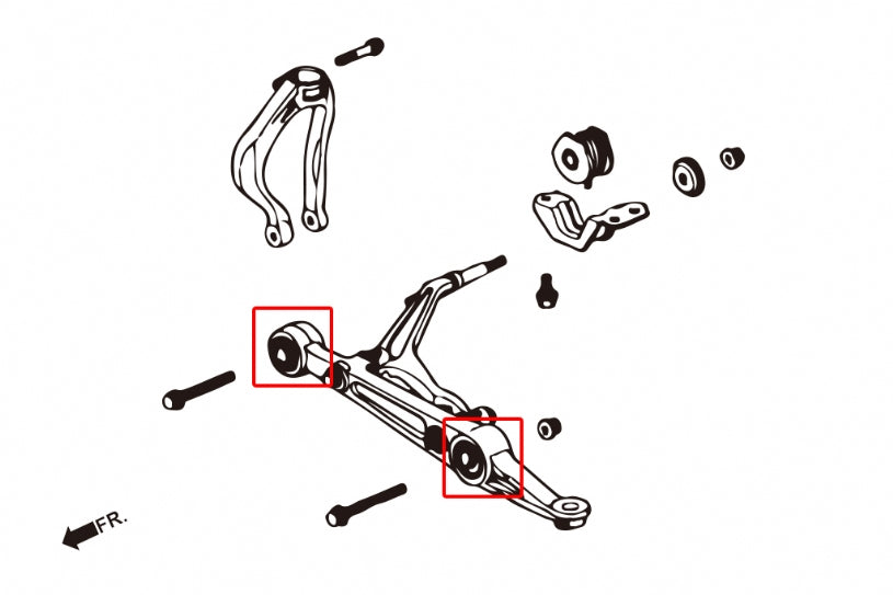 Front Lower Arm Bushing Honda Civic, CR-V