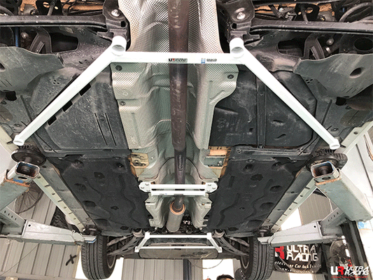 BMW 2 F45 216i /X1 F48 2.0T /Mini Clubman F54 /Country Man F60 UltraRacing 3-Point Rear Lower Bar (3859)