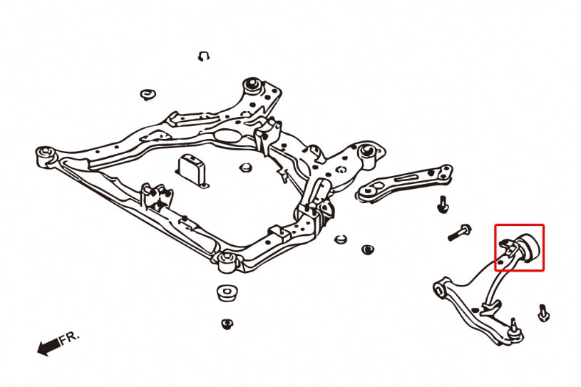Front Lower Arm Bush - Rear Nissan Murano, Teana