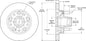 160-9239LS - Wilwood Modified Hub & Rotor - 266x25mm Plain Left/Right