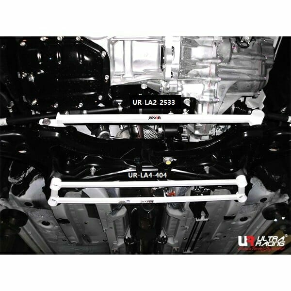 Toyota Vios (XP150) 1.5 2WD 5-Speed MT 13-16 UltraRacing 2-Point Front Lower Tiebar (2533)