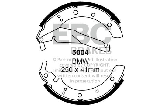 5004 - EBC Brake Shoes; Rear