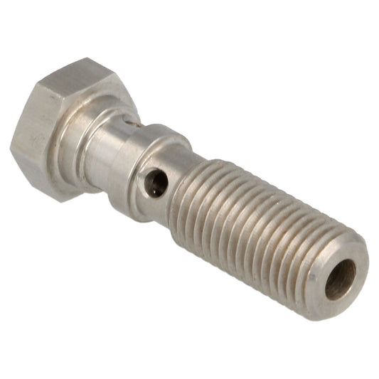 stainless steel banjo bolt double 38.5 mm long AN4
