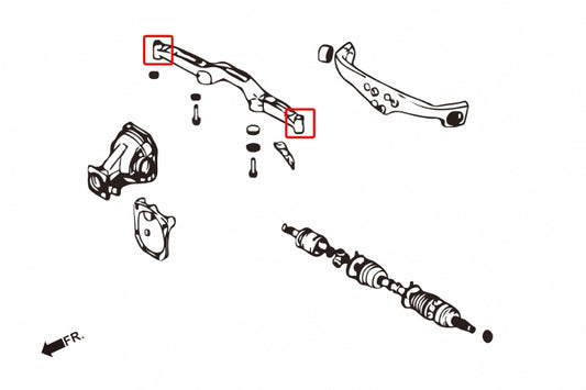 Rear Diff Support Member Bush Mitsubishi Lancer evolution