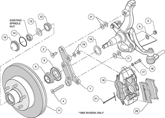 140-13028 - Wilwood Big Brake Kit - Front - 302x32mm Plain - Dynalite Anodized