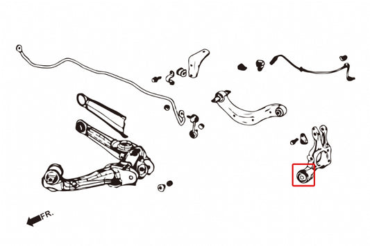 Rear Knuckle-axle Bushing Honda Civic