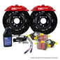 BBK009RED-1 - EBC Big Brake Kit - Front - 330x28mm Curved Slotted - Apollo-4 Red
