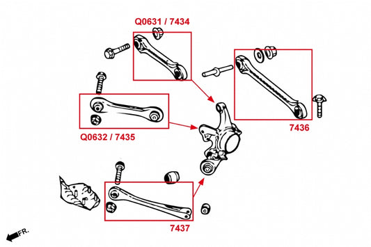 Rear Toe Control Arm Bmw