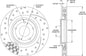160-14042-BK - Wilwood SRP Rotor & Hat - 325x32mm Slotted_Drilled_curved Right
