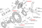 140-13344-DR - Wilwood Big Brake Kit - Front - 309x20mm Curved Slotted & Cross Drilled - Dynapro Dust-Boot Red
