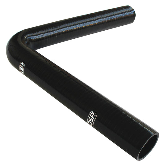 Silicone hose XL - 90° bend - 38 mm - Black