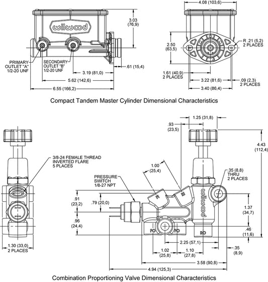 261-14964-BK - Wilwood M/C Kit
