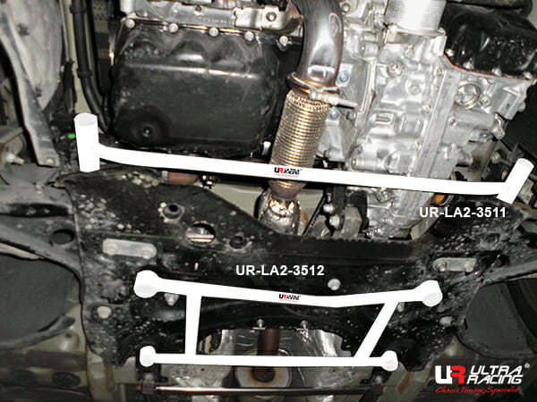 Citroen C4 Spacetourer 1.6 18+/Peugeot 308 1.6 14-21 2WD UltraRacing 4-Point Front Lower Brace (3512)
