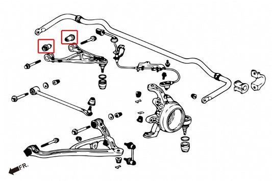Rear Upper Arm Bushing Honda S2000