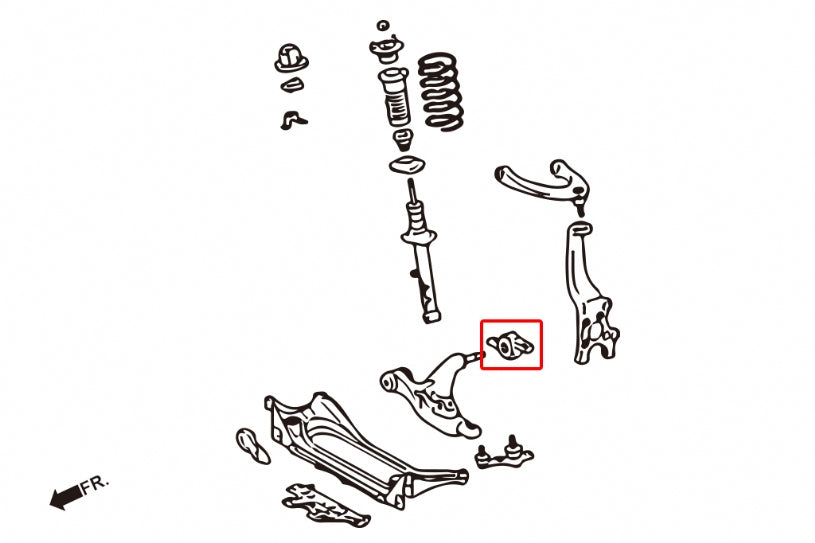 Front Lower Control Arm Bushing Lexus, Toyota